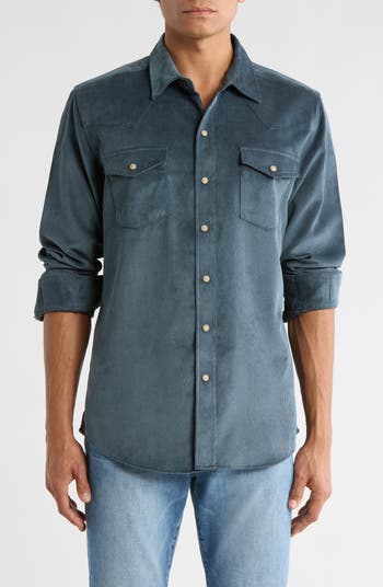 Stretch Corduroy Western Shirt