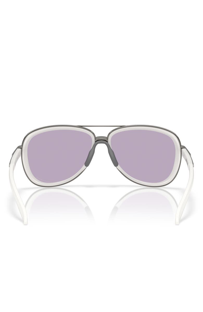 Oakley Split Time 58mm Prizm<sup>™</sup> Pilot Sunglasses, Alternate, color, Matte Vapor / Prizm Slate