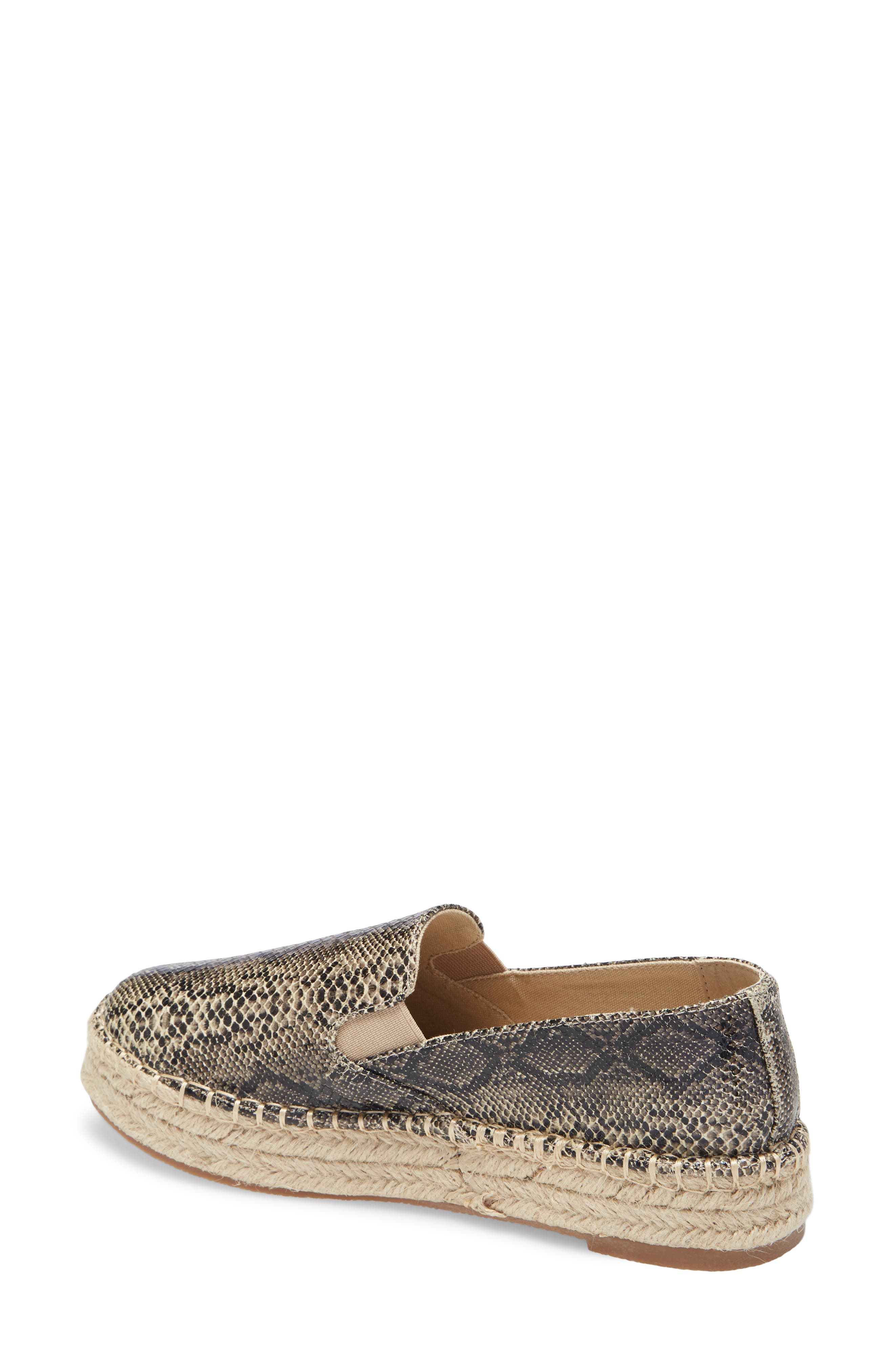 Peaches Slip-On Espadrille, Alternate, color, NATURAL SNAKE PRINT