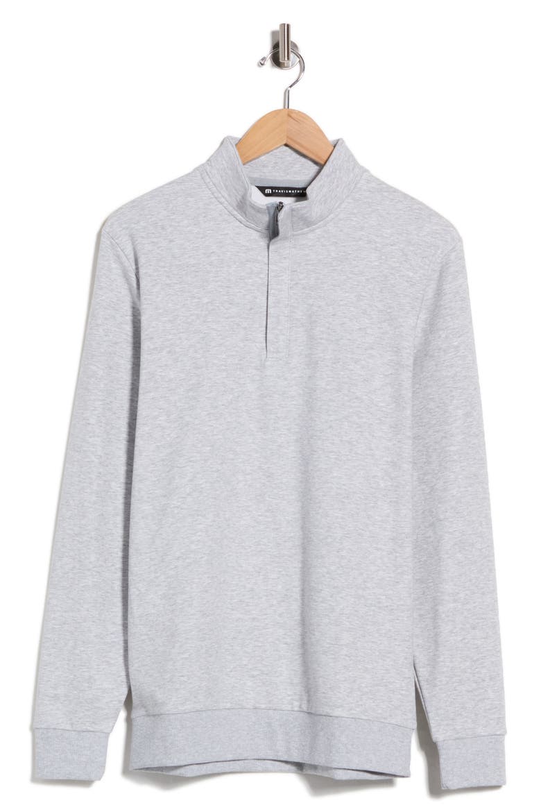 Cloud Quarter Zip 2.0 Sweatshirt, Alternate, color, HEATHER LIGHT GREY