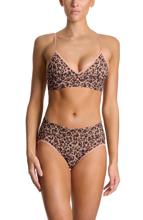 Hanky Panky Print Lace Briefs In Animal Print