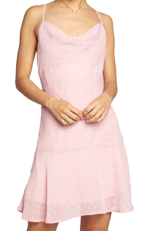 Know One Cares Clip Dot Chiffon Minidress