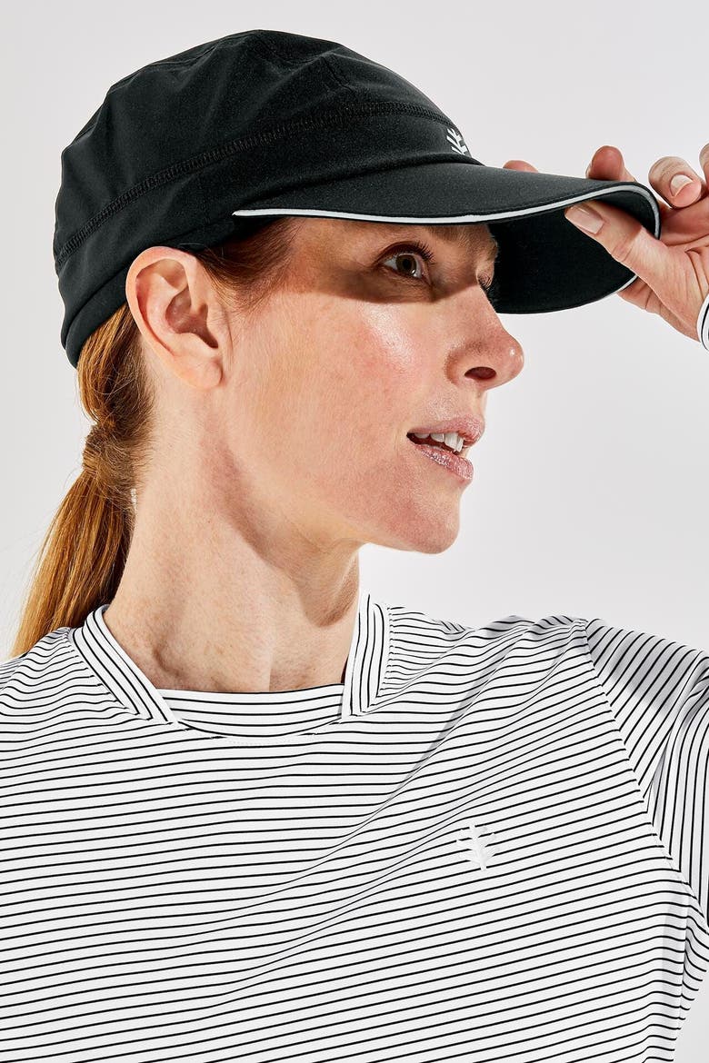 Emmet Fitness Cap with Ear Coverage, UPF 50+ Sun Protection, Alternate, color, Black