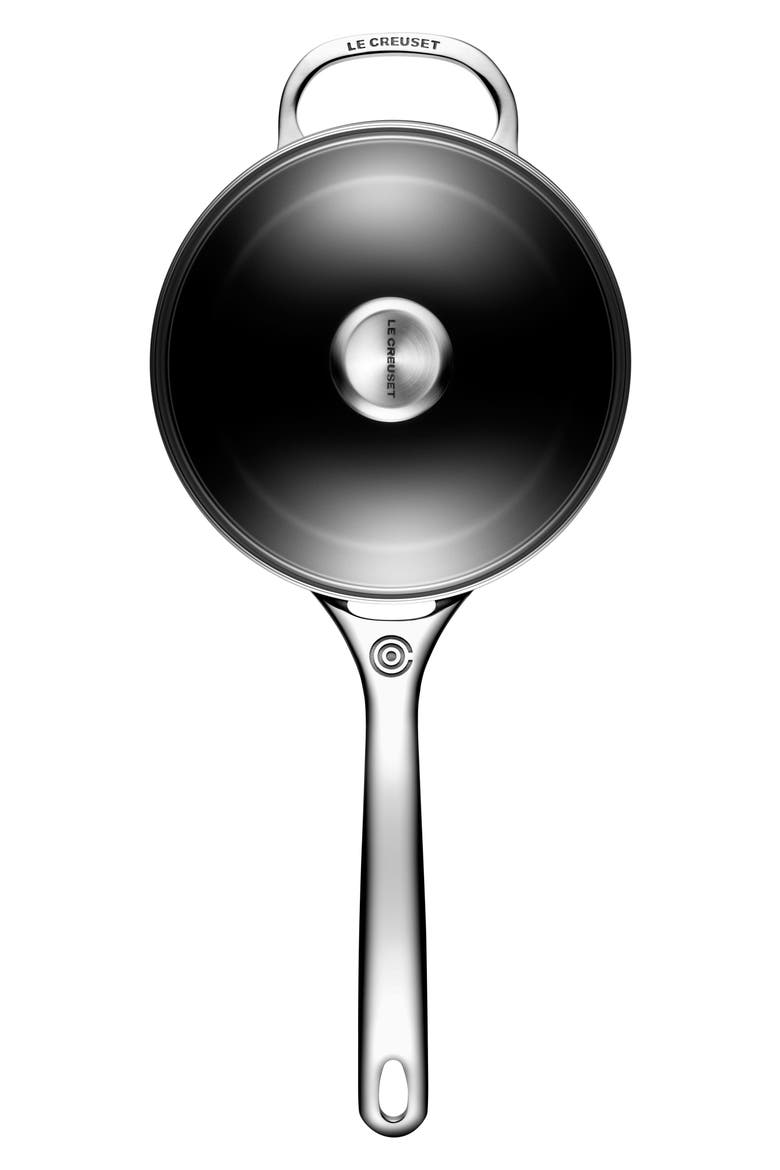 3-Quart Toughened Nonstick PRO Saucepan, Alternate, color, BLACK
