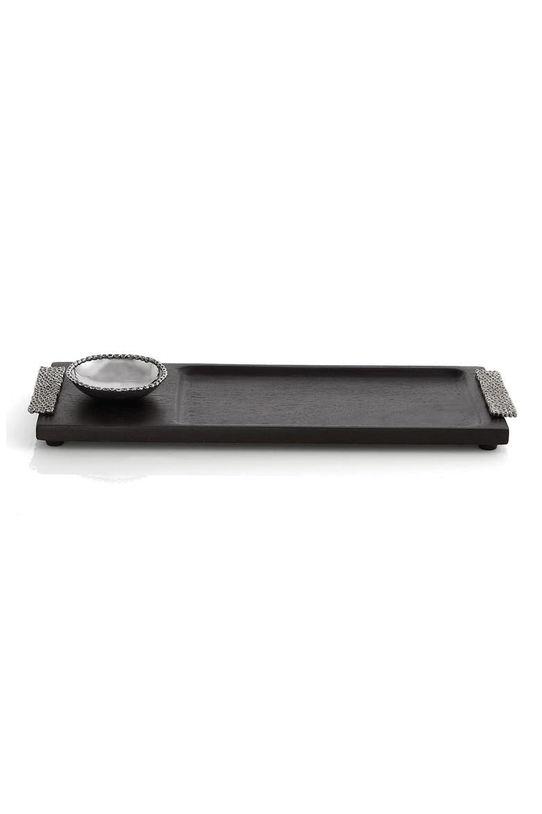 'Molten' Olive Oil Dipping Board, Main, color, SILVER