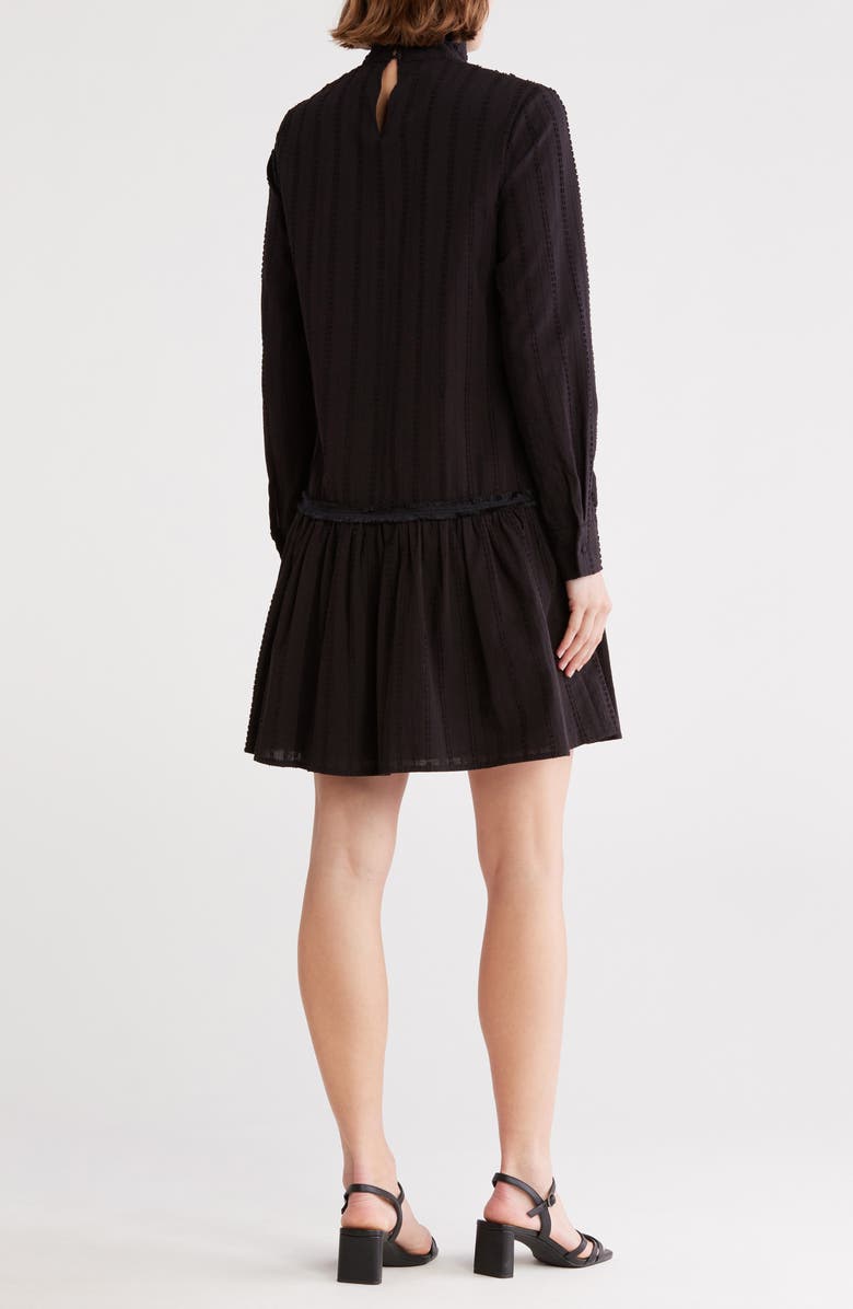 AREA STARS Sara Dropwaist Long Sleeve Dress, Alternate, color, Black