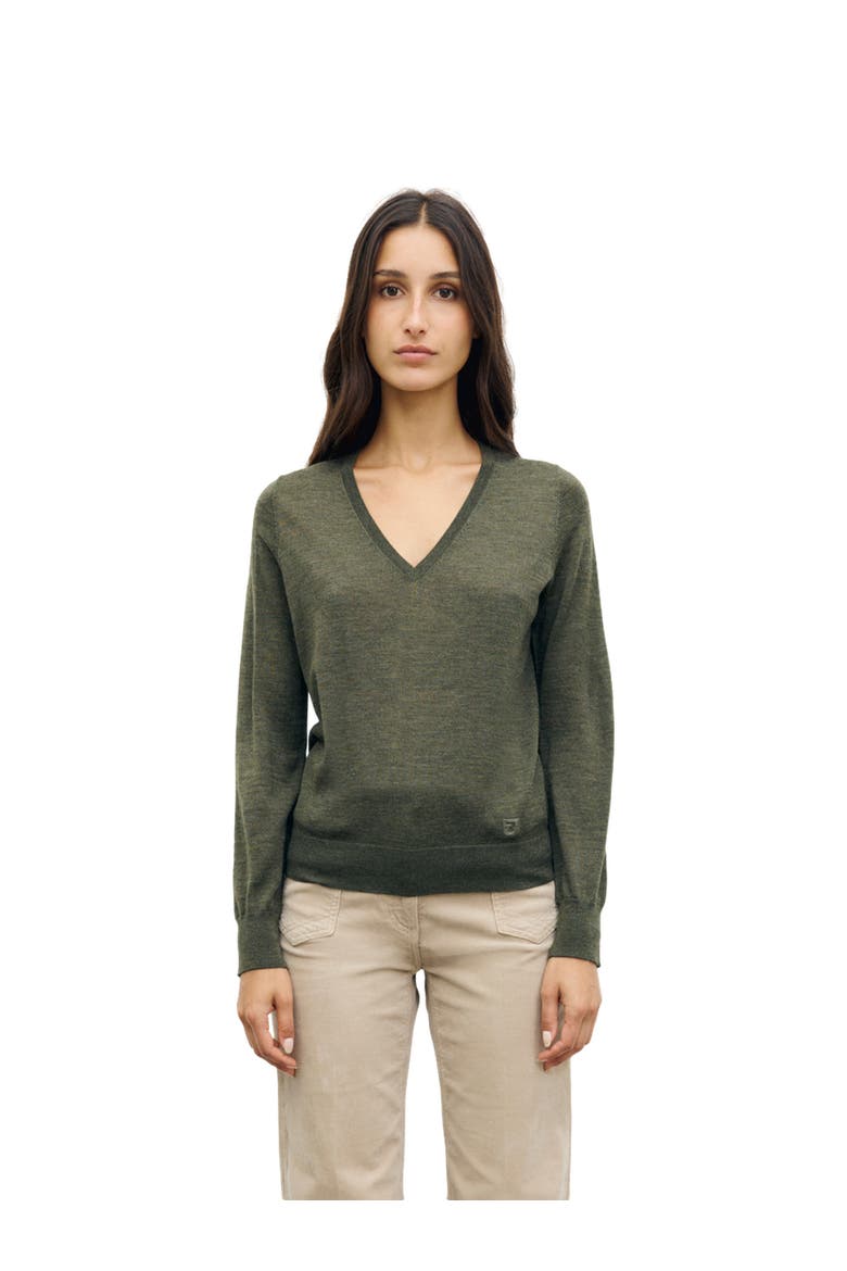 Rachel Merino Wool Sweater, Main, color, Bronze