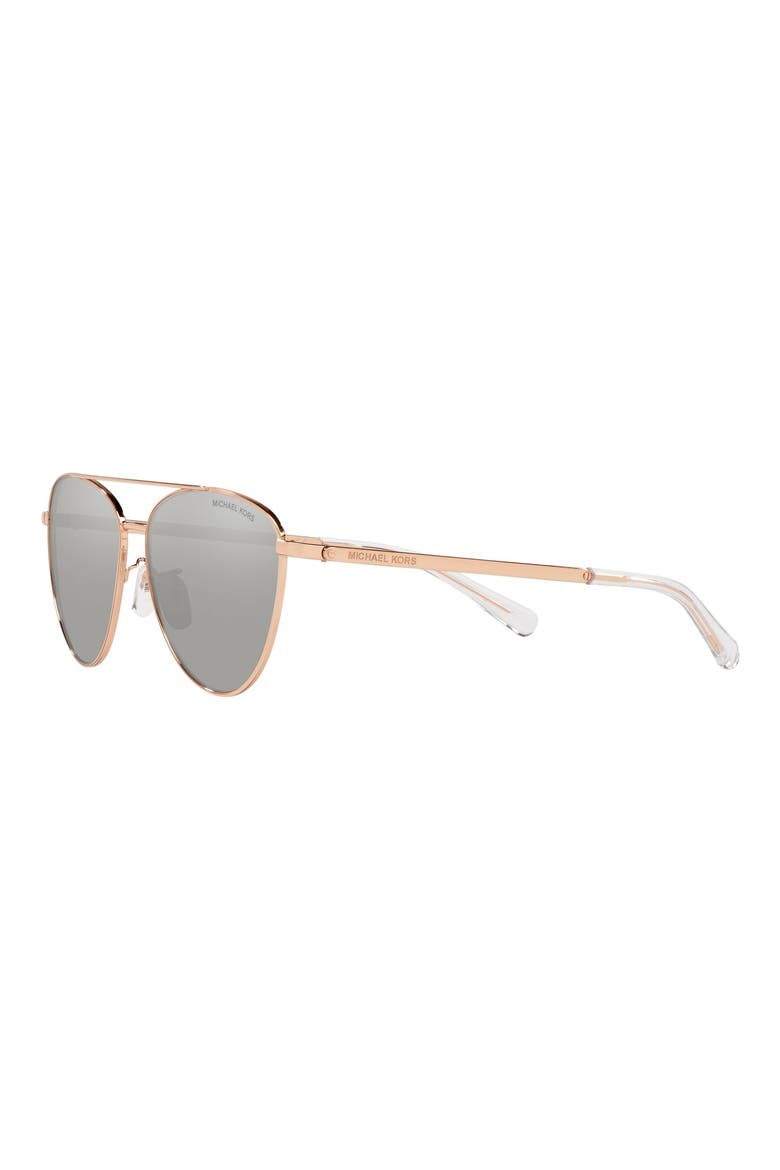 58mm Mirrored Aviator Sunglasses, Alternate, color, CREW BLUE / CREW BLUE MIRROR