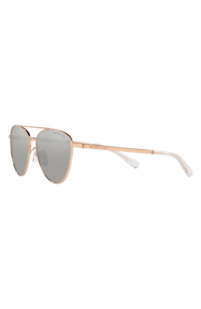 Michael Kors 58mm Mirrored Aviator Sunglasses, Alternate, color,