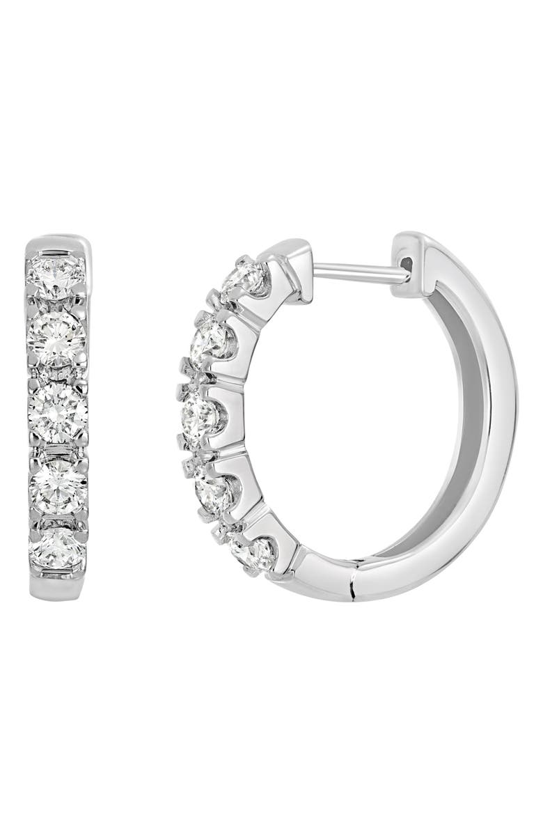 Bony Levy Audrey Diamond Hoop Earrings, Main, color, 