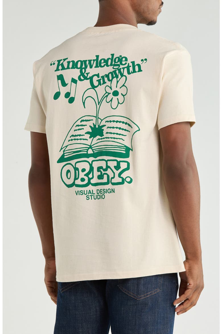 Knowledge Growth Graphic T-Shirt, Alternate, color, CREAM