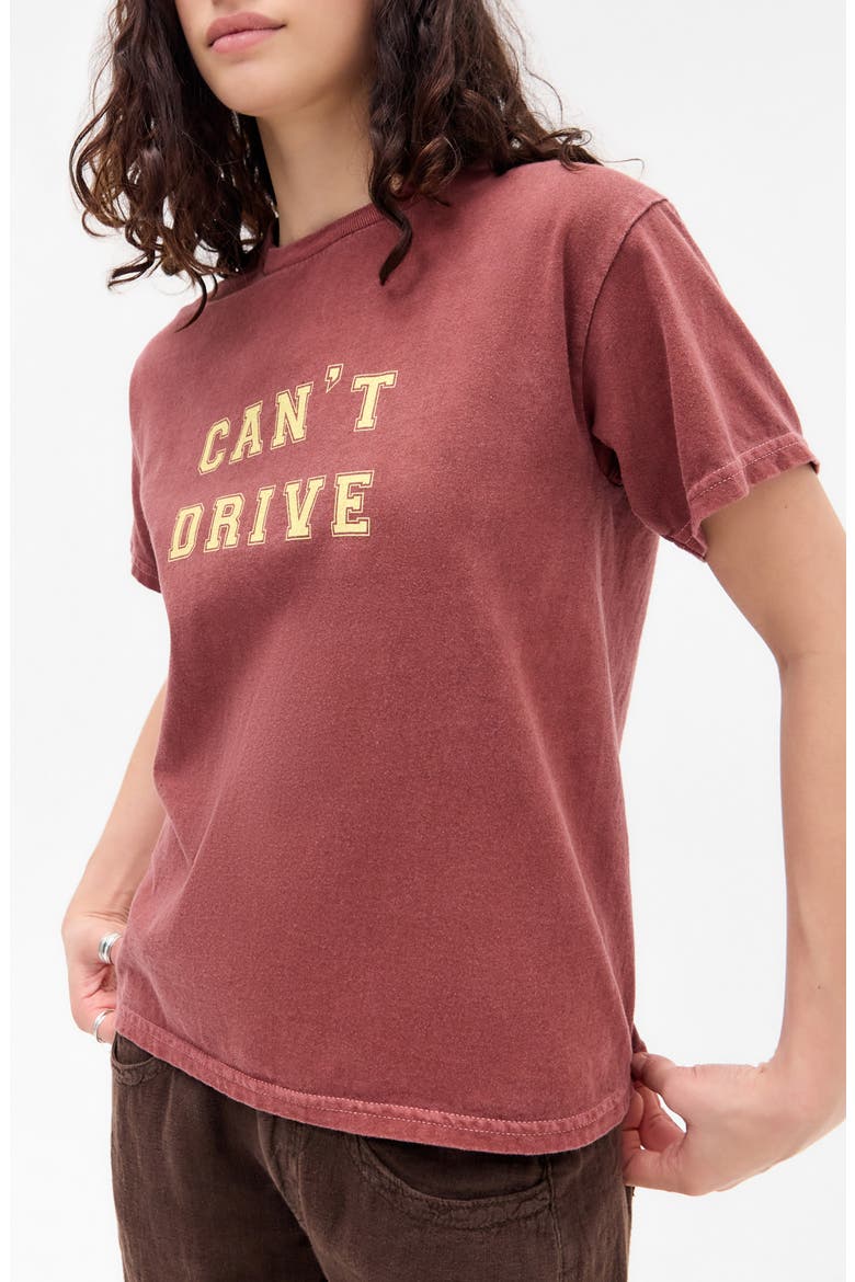 Drive Relaxed Cotton Graphic Baby Tee, Alternate, color, RED