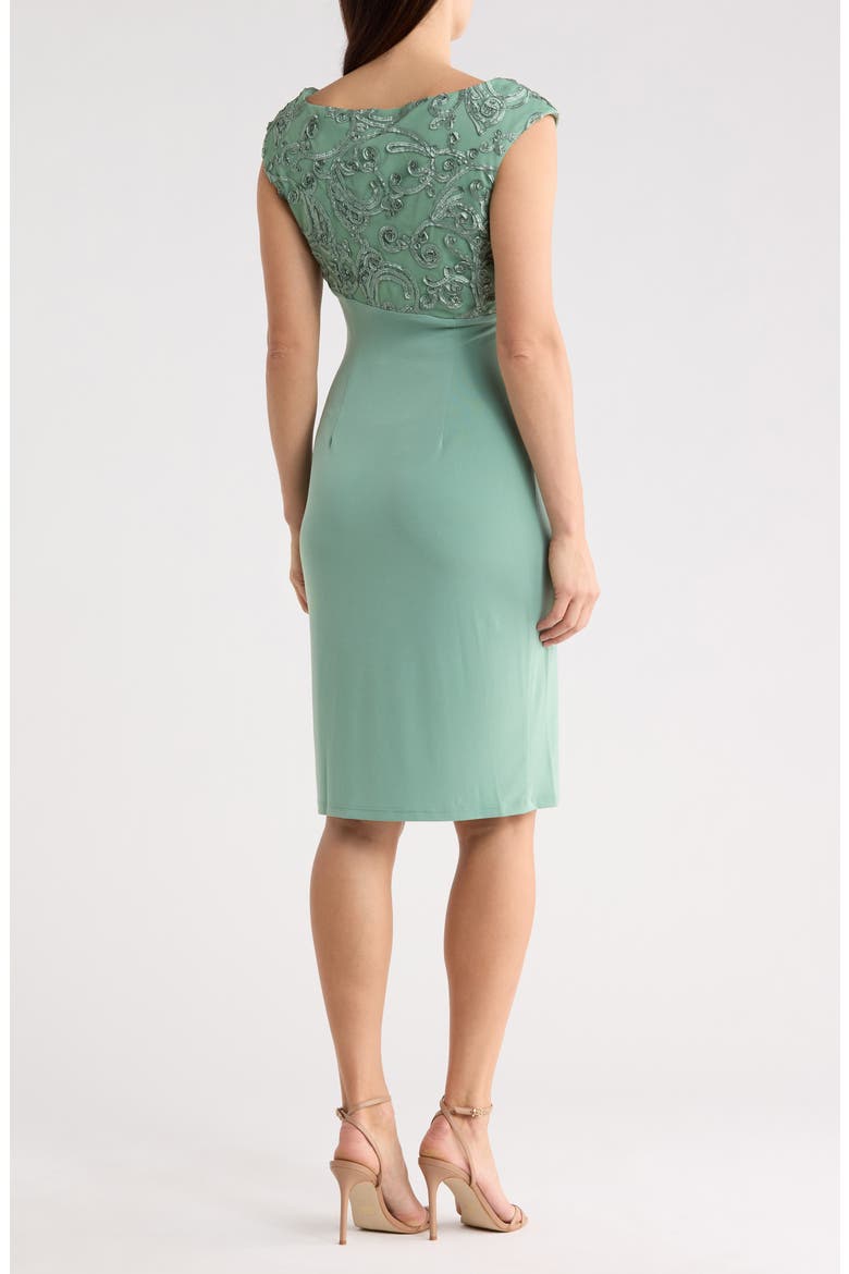 Soutache Bodice Dress, Alternate, color, SAGE
