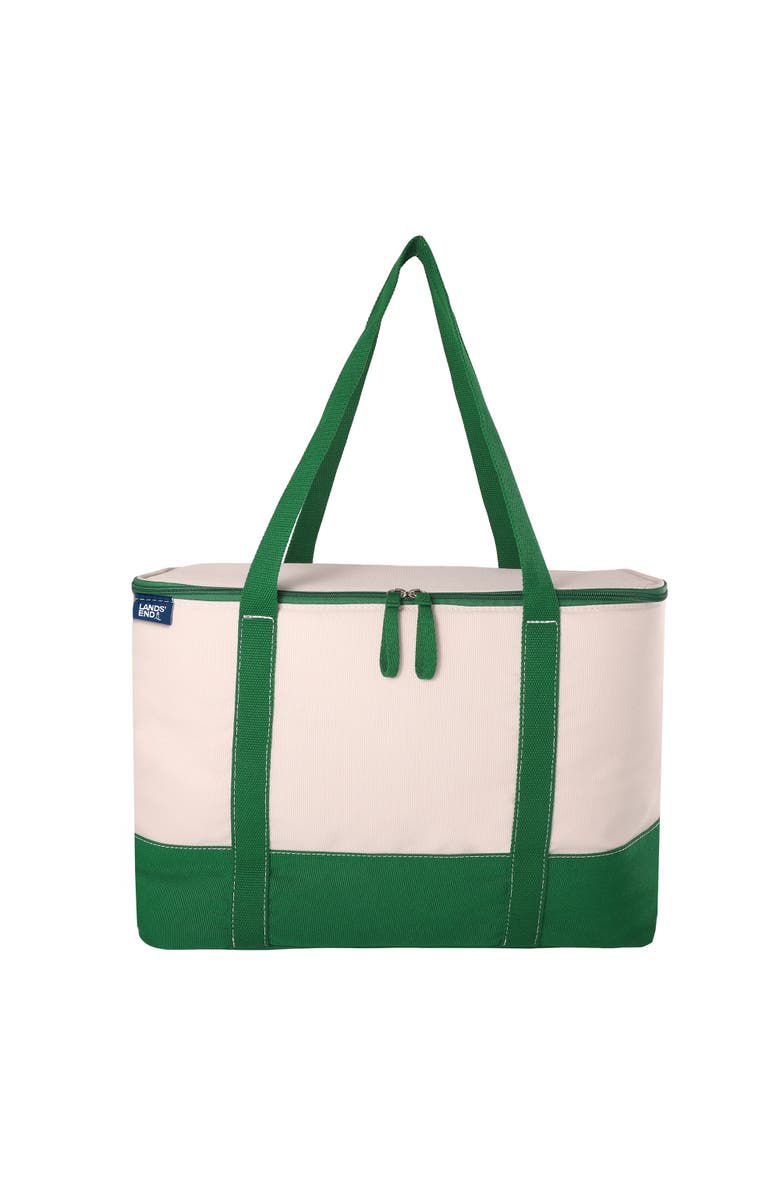 Lands' End Rectangular Large Cooler Bag Insulated 8 Gal, Main, color, Kelly Green