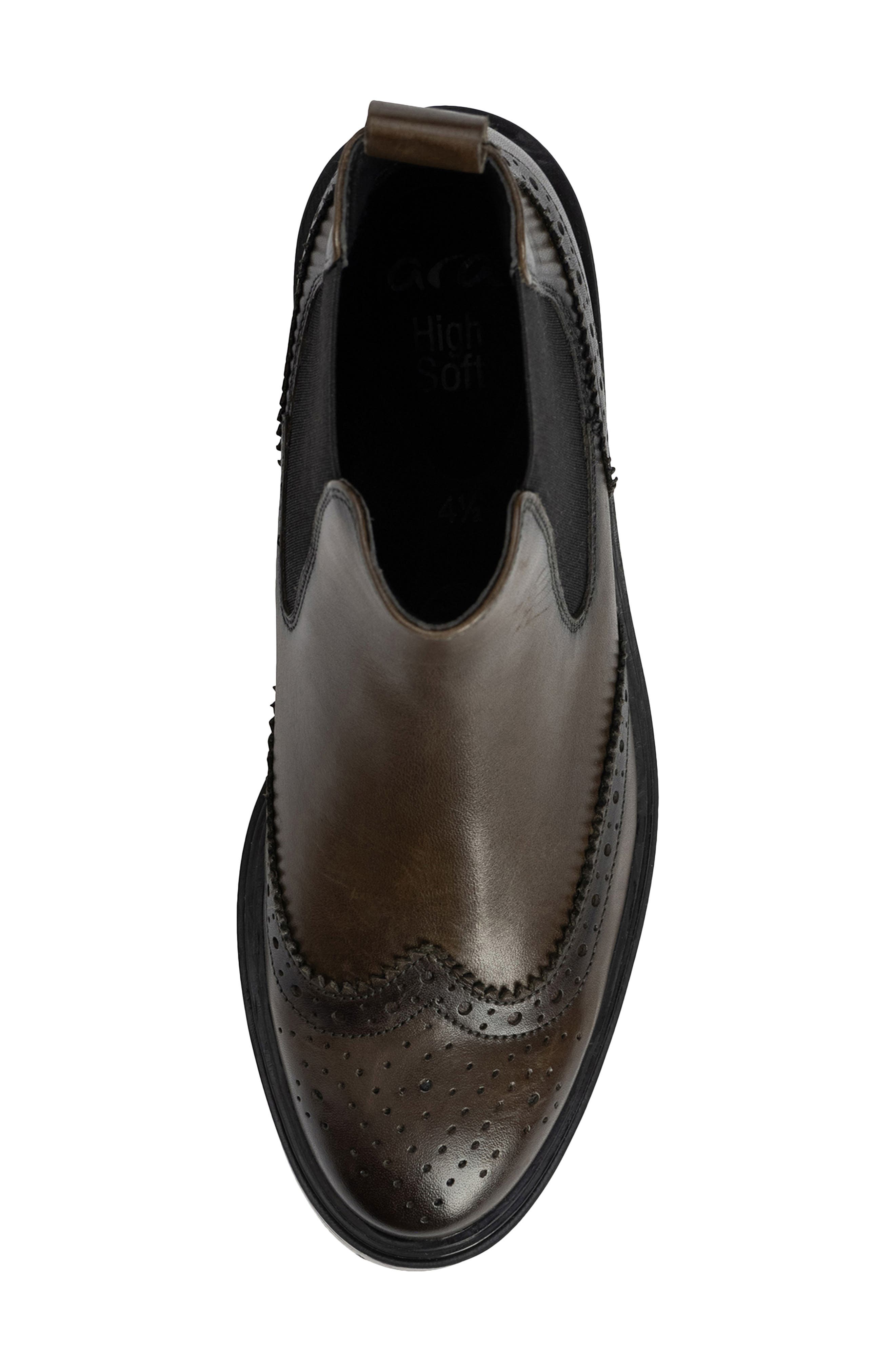 ara Tulip Wingtip Chelsea Boot, Alternate, color, 