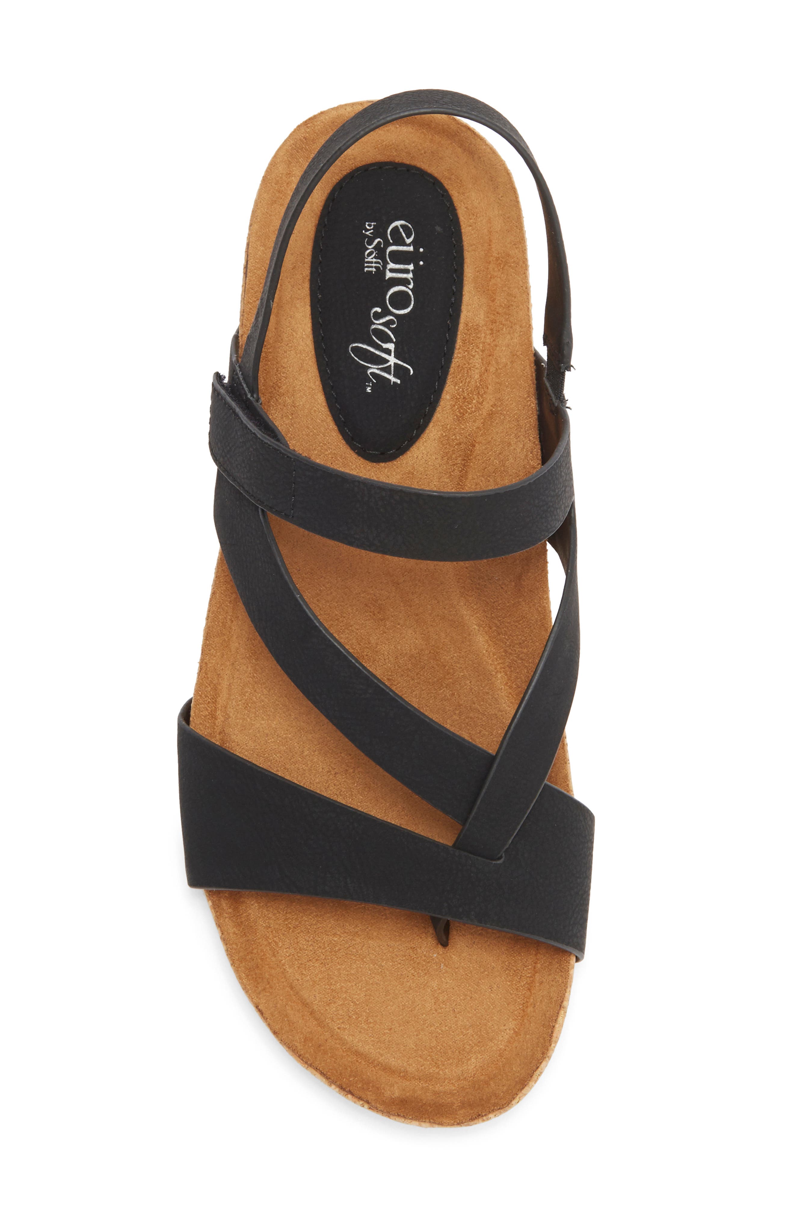 EUROSOFT Gannon Slingback Sandal, Alternate, color, Black