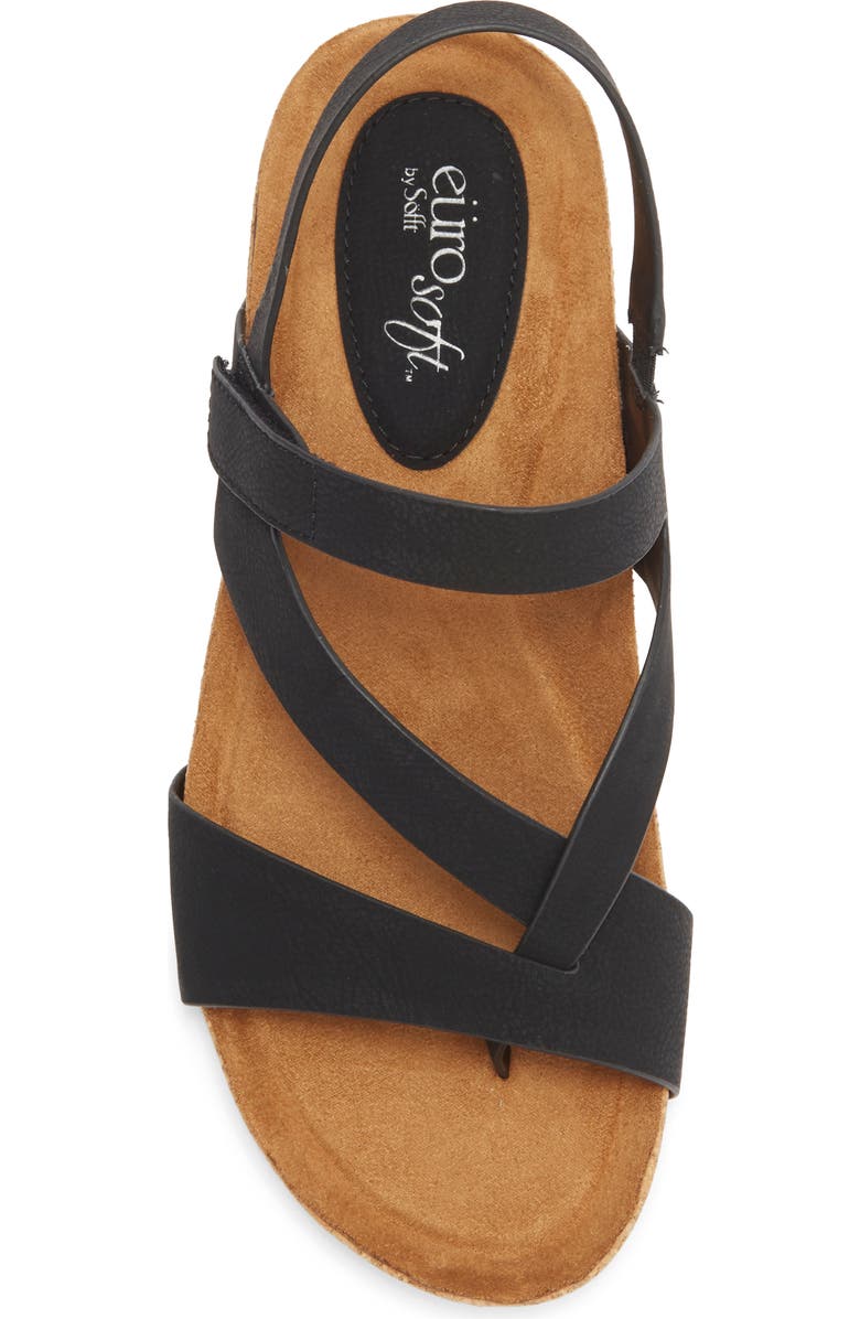 EUROSOFT Gannon Slingback Sandal, Alternate, color, Black