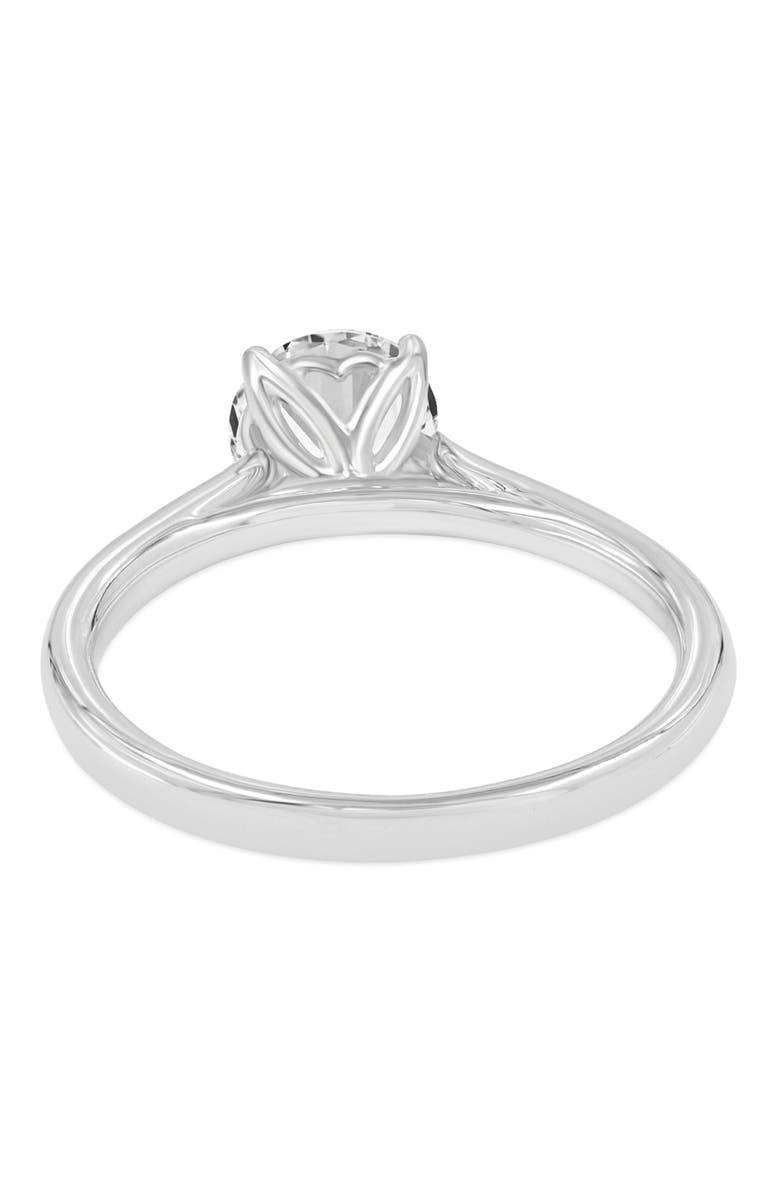 LuvMyJewelry Nyra 14K White Gold Round Lab Grown Diamond Classic Engagement Ring - 1.5 ctw, Alternate, color, 14K White Gold