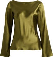 Reformation Marlow Silk Top