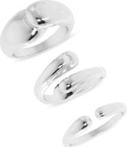 NORDSTROM RACK Set of 3 Bypass Wrap Rings