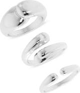 NORDSTROM RACK Set of 3 Bypass Wrap Rings