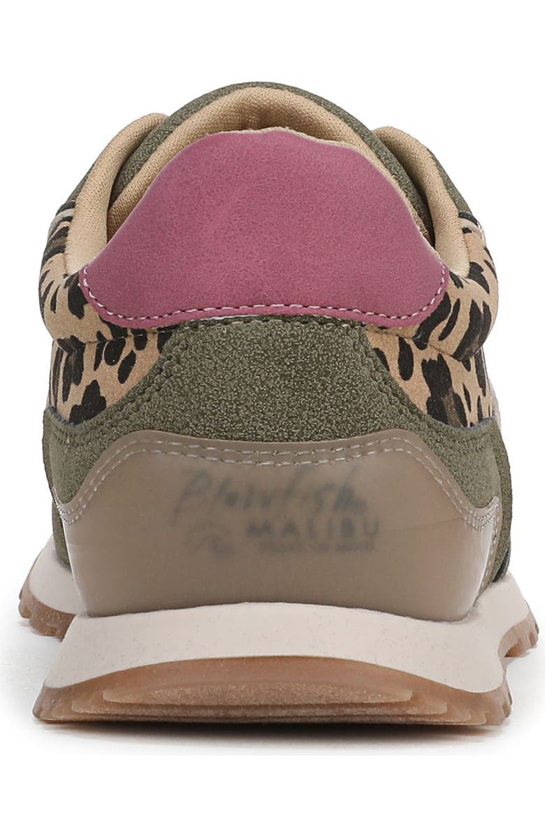 Blowfish Malibu Valley Sneaker, Alternate, color, Olive / Leopard Faux Suede