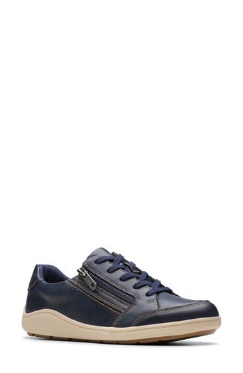 Clarks Women's Bryianne Bayla Round Toe Sneakers In Blue
