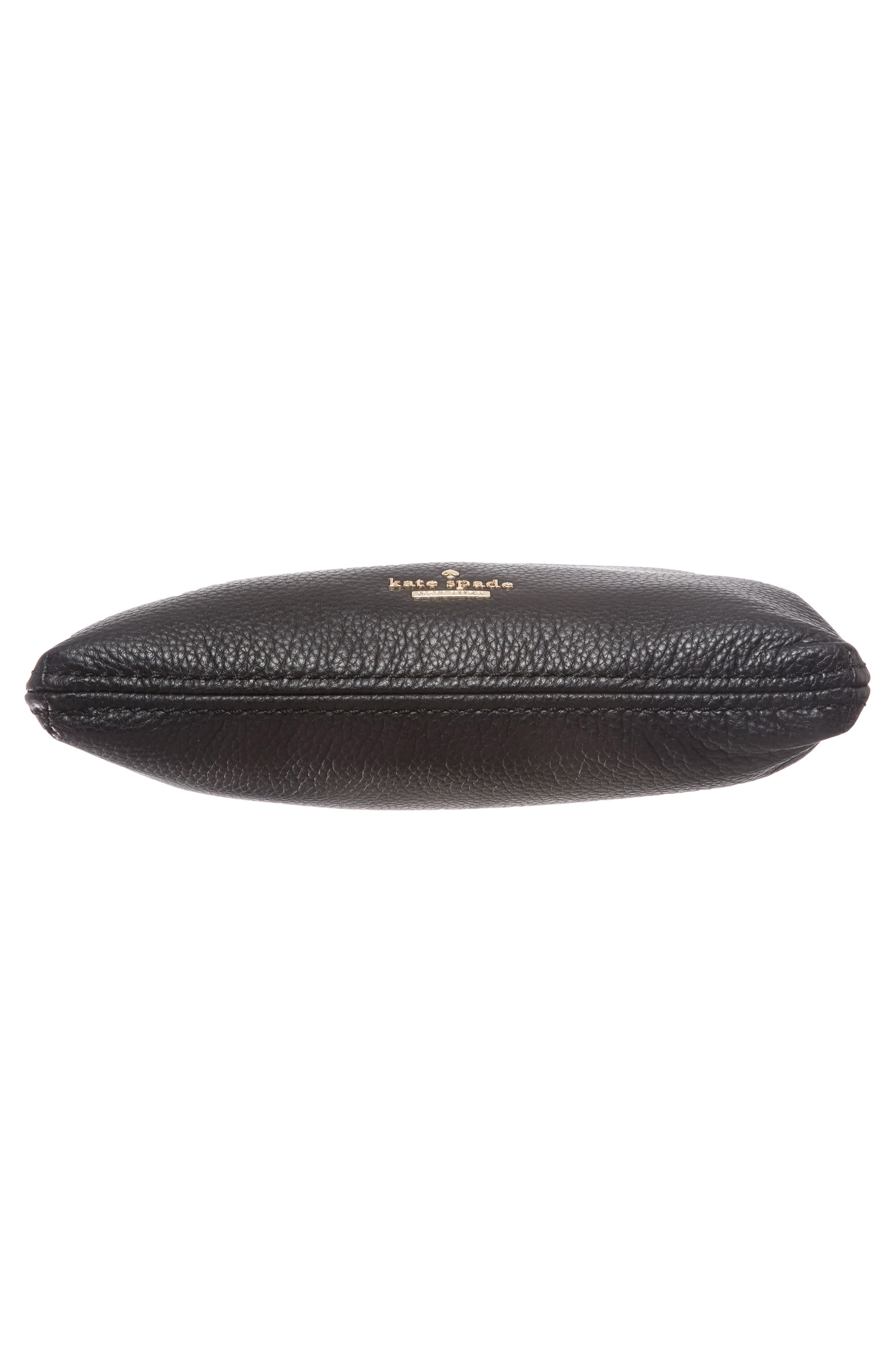 jackson street - gabriele leather crossbody bag, Alternate, color, BLACK