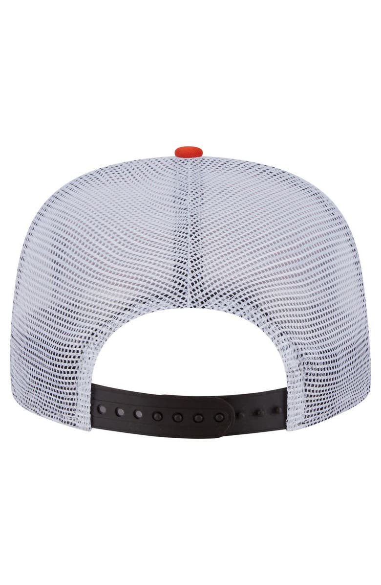 New Era Men's New Era Orange/Black Cleveland Browns Throwback Dye Golfer Snapback Hat, Alternate, color,