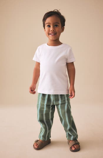 Kids' Stripe Cotton Pants