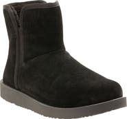 Revitalign Fireside Faux Fur Lined Leather Bootie Slipper