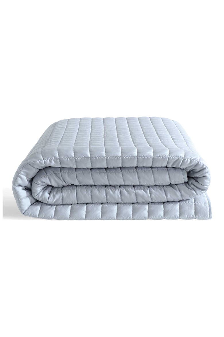 Solid Quilt & Sham Set, Alternate, color, PASTEL BLUE