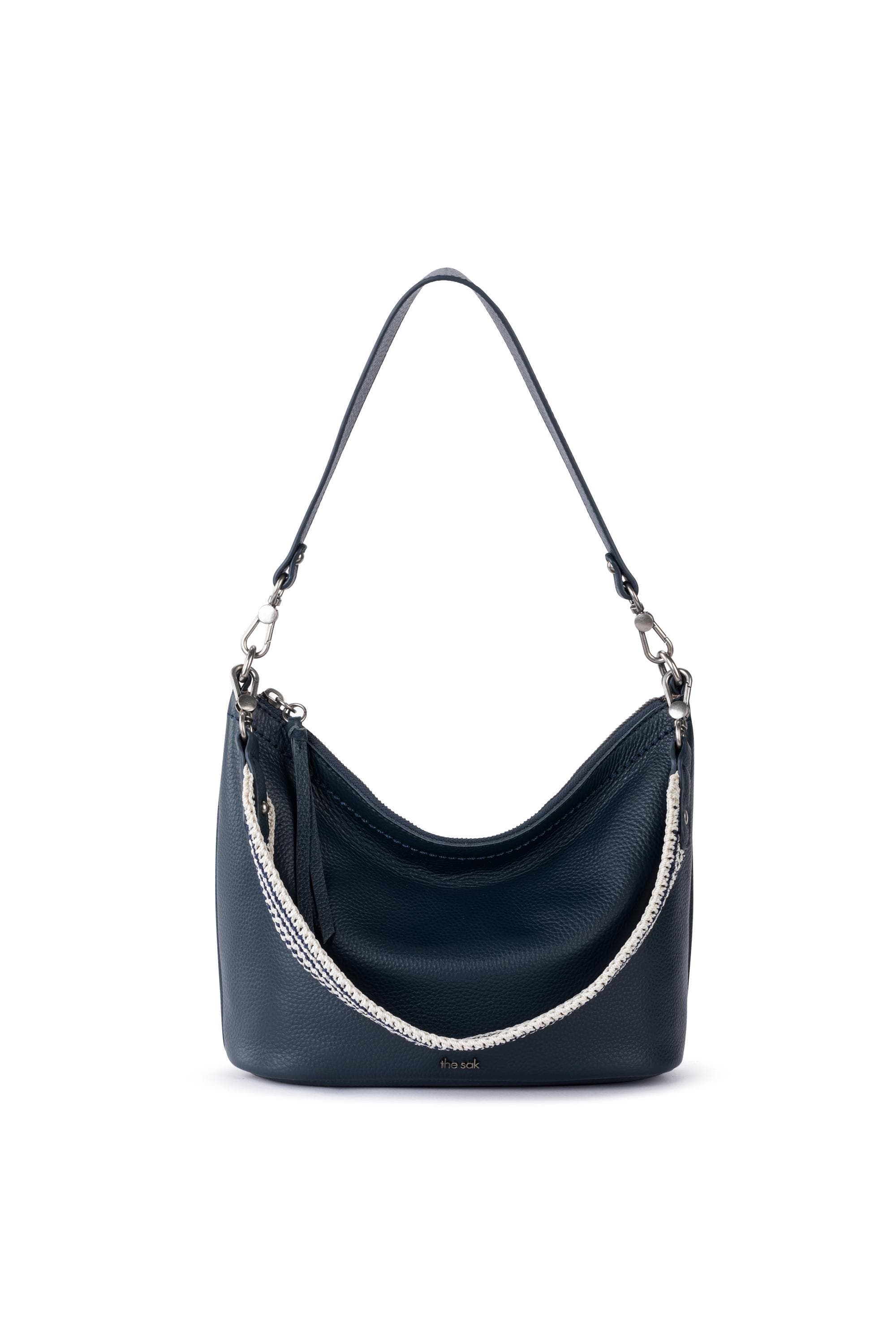 Jasmine Small Hobo, Alternate, color, Indigo