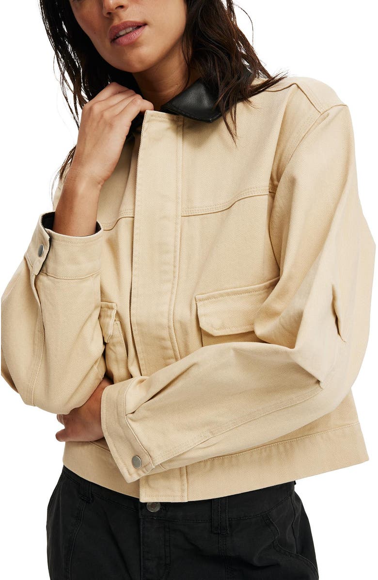 Cotton On Women's Tyler Barn Jacket, Alternate, color, Tan