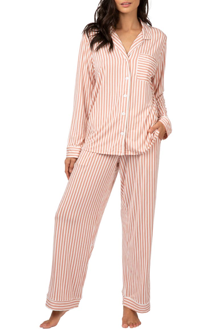 The All Day Lounge Pants, Main, color, MINI STRIPE SHELL PINK