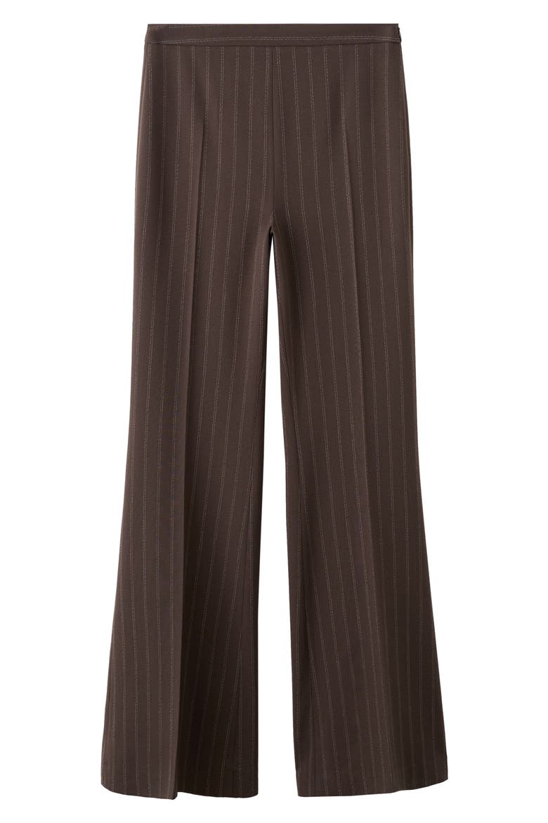 Pinstripe Pants, Alternate, color, BROWN