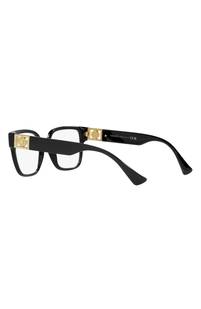 Versace 54mm Square Optical Glasses, Alternate, color,