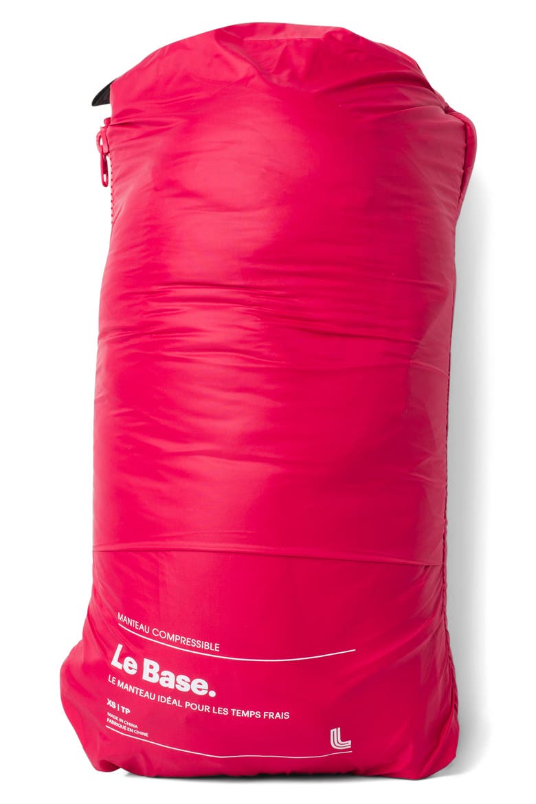 The Base Packable Insulated Hooded Jacket, Alternate, color, CRIMSON