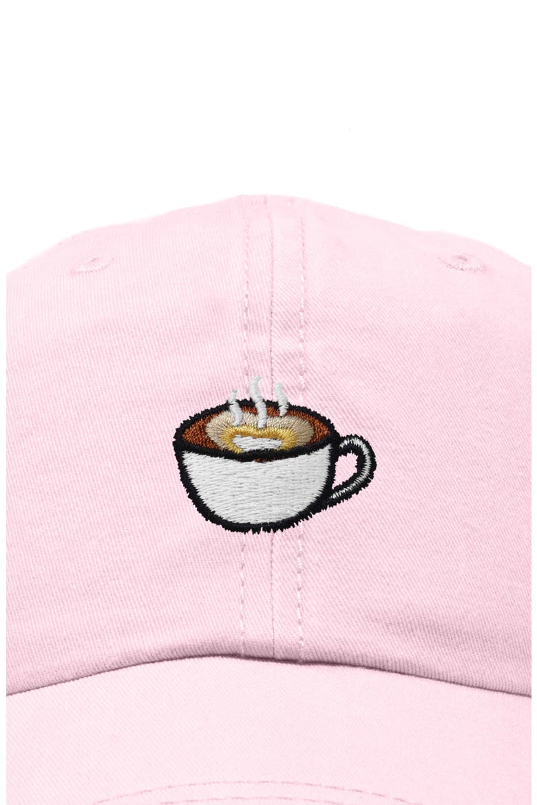 Cappuccino Embroidered Casual Cap, Alternate, color, Washed Pink