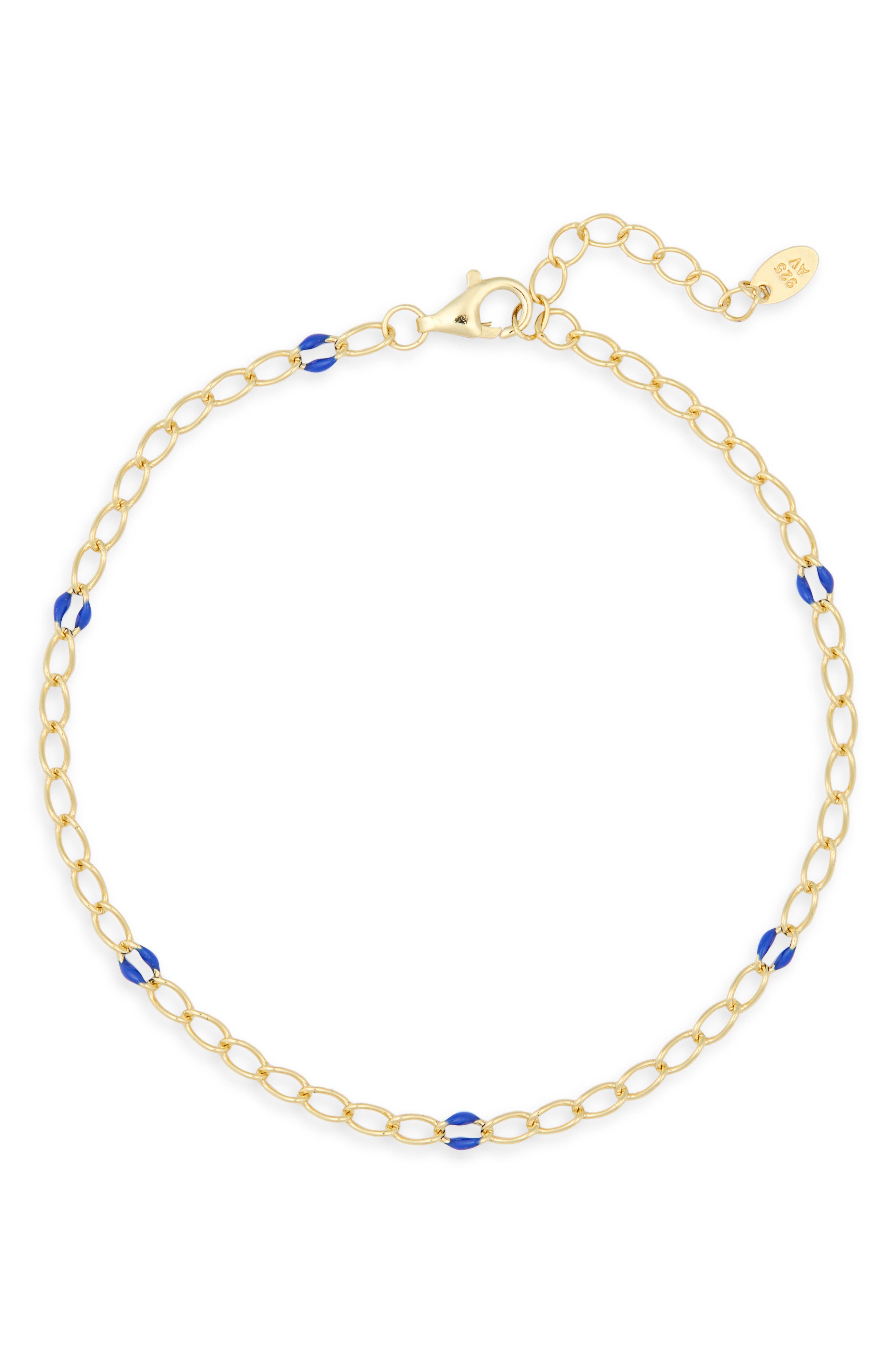 ARGENTO VIVO Enamel Link Chain Bracelet