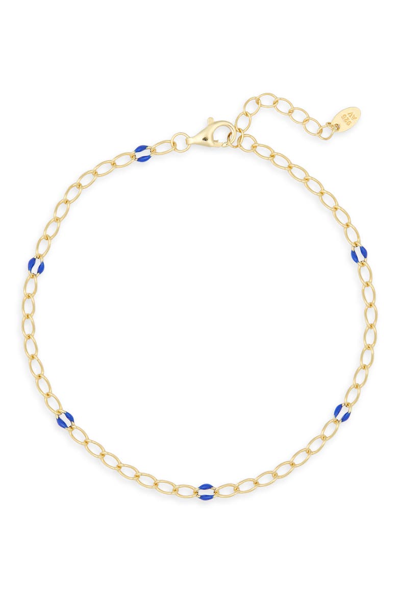 Enamel Link Chain Bracelet, Main, color, GOLD
