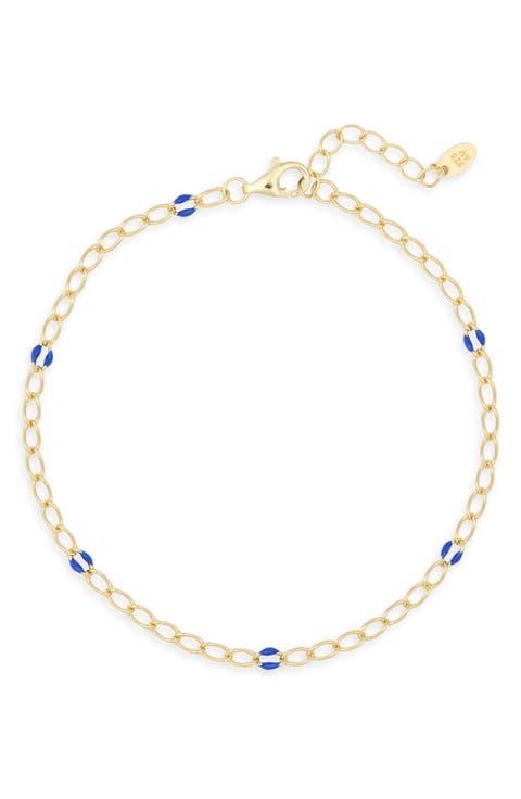 Enamel Link Chain Bracelet