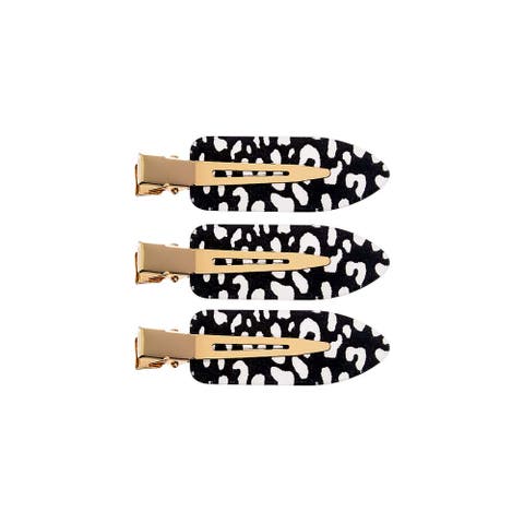 Animal Print Creaseless Clip Set