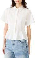 Steve Madden Porter Pleat Button-Up Shirt