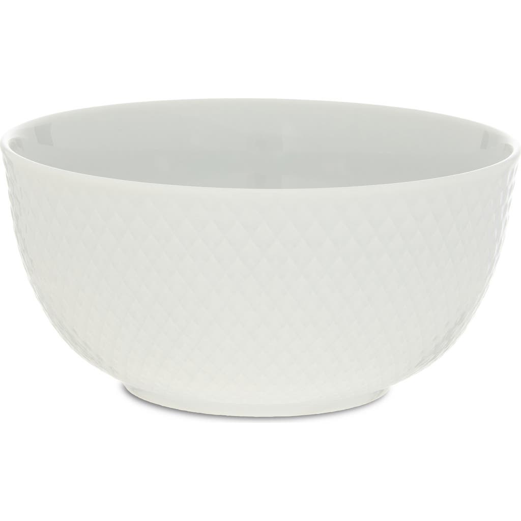 Lyngby Porcelaen Rhombe Bowl in White  product