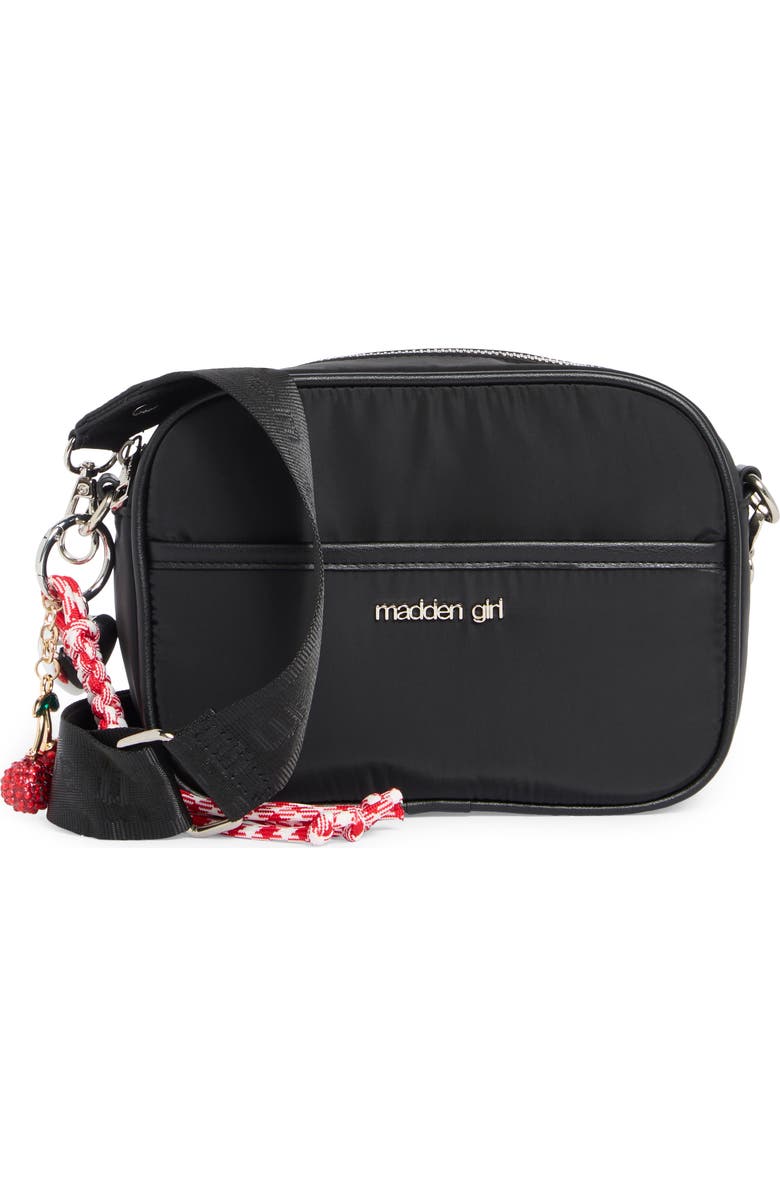 Madden Girl Camera Crossbody Bag, Main, color, Black