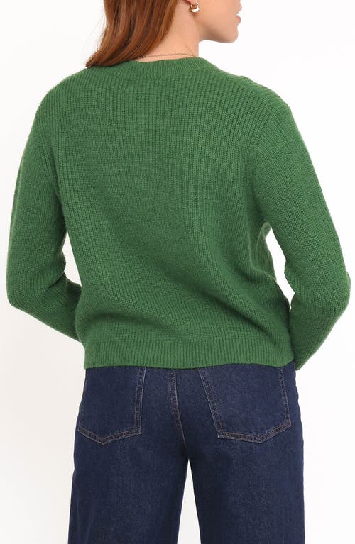 Petal And Pup Petal & Pup Wilde Bow Front Cardigan In Green