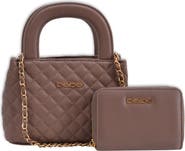 bebe Sofie Small Satche with Matching Wallet