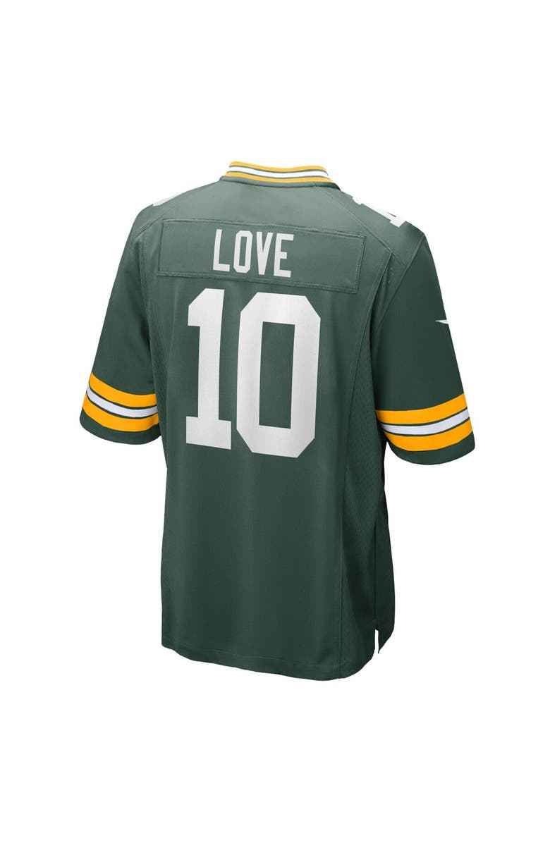 Nike Men's Nike Jordan Love Green Green Bay Packers Player Game Jersey, Alternate, color, Green