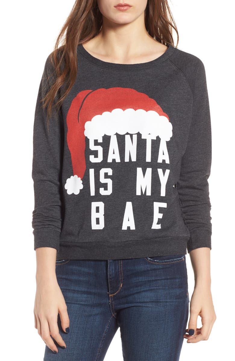 Prince Peter Santa Is My Bae Pullover, Main, color, 